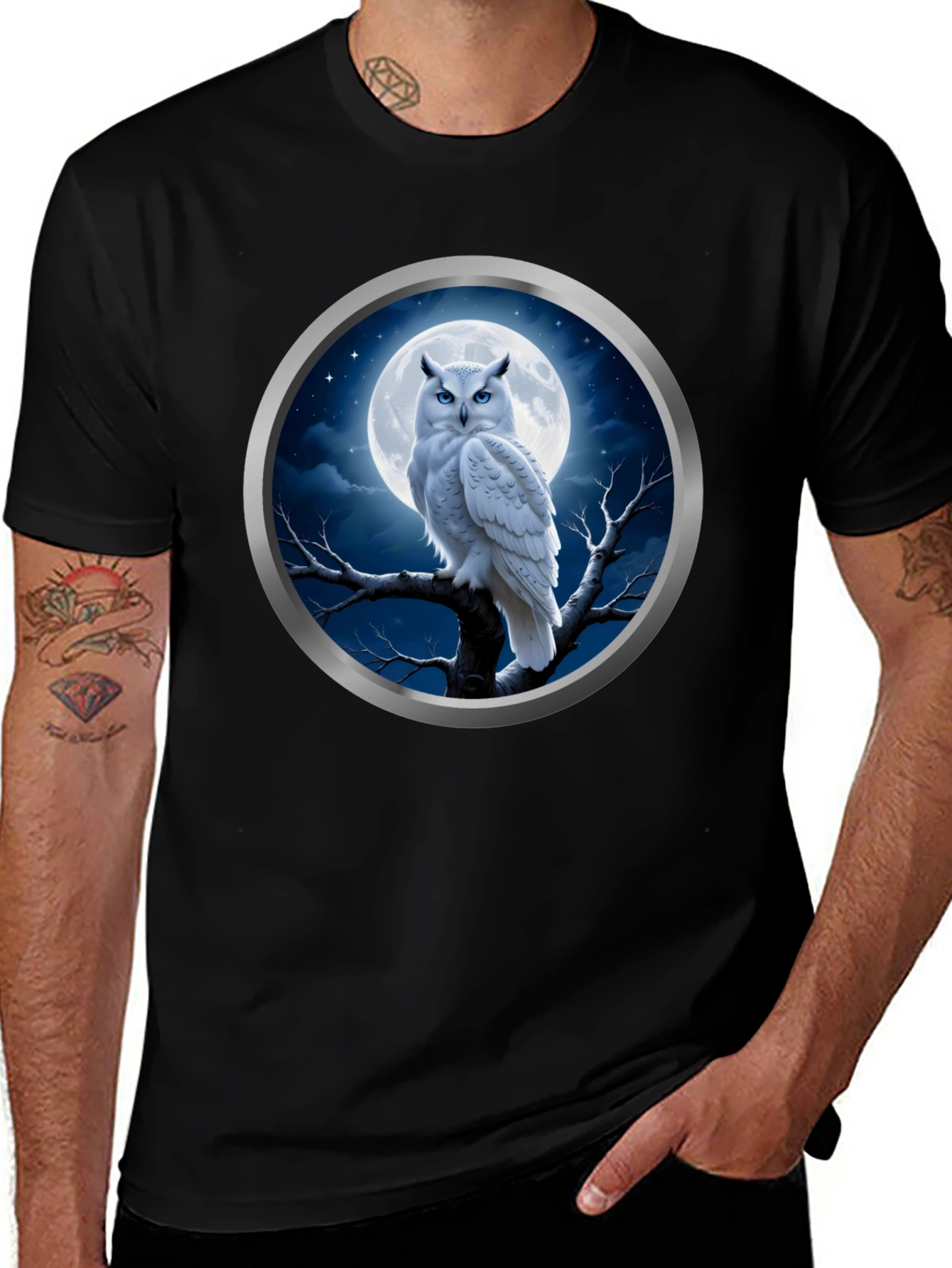Owl Moon T-Shirt - Unique Design