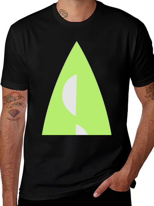 Geometric Triangle Graphic Tee - Modern Style