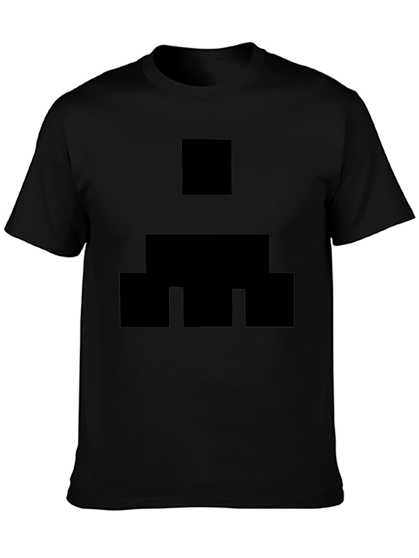 Geometric Pattern Black T-Shirt