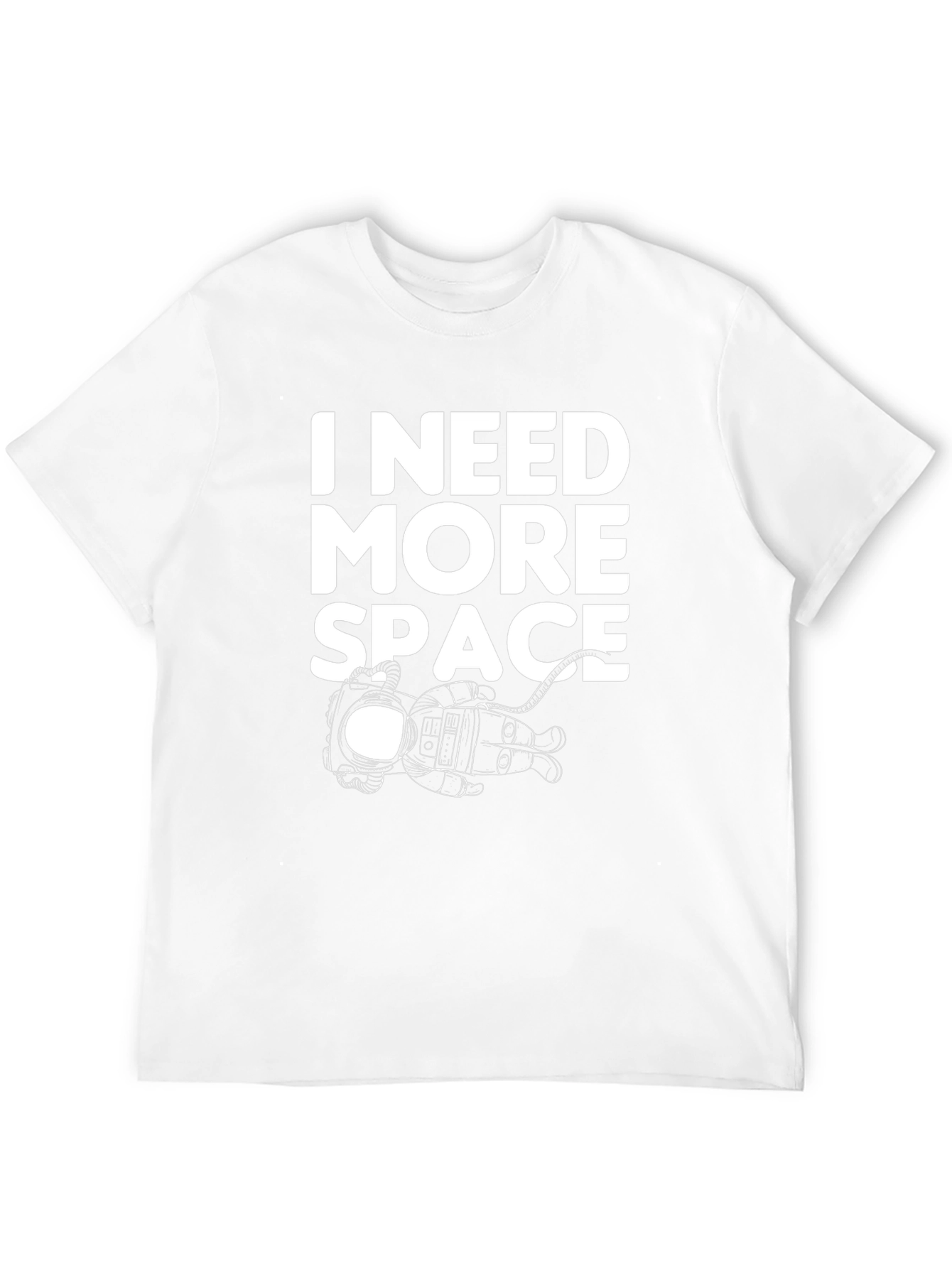 I Need More Space Black T-Shirt