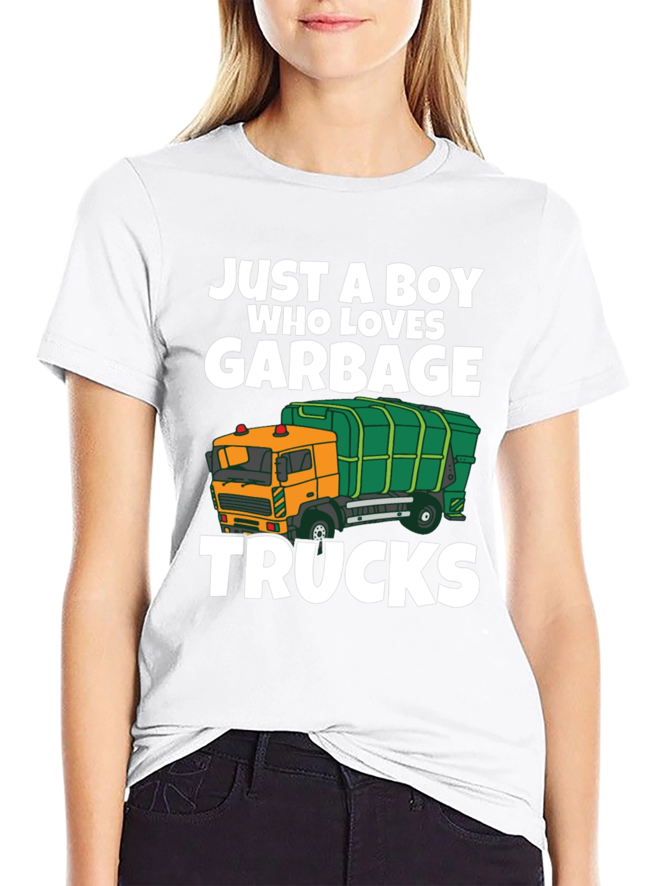 Just a Boy Who Loves Garbage Trucks T-Shirt