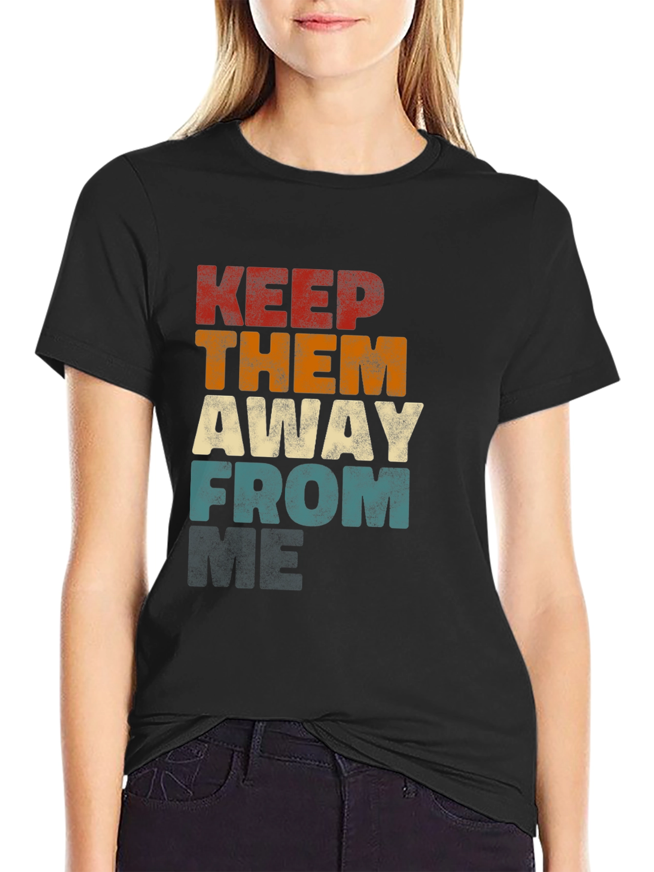 Retro Keep Them Away From Graphic T-Shirt