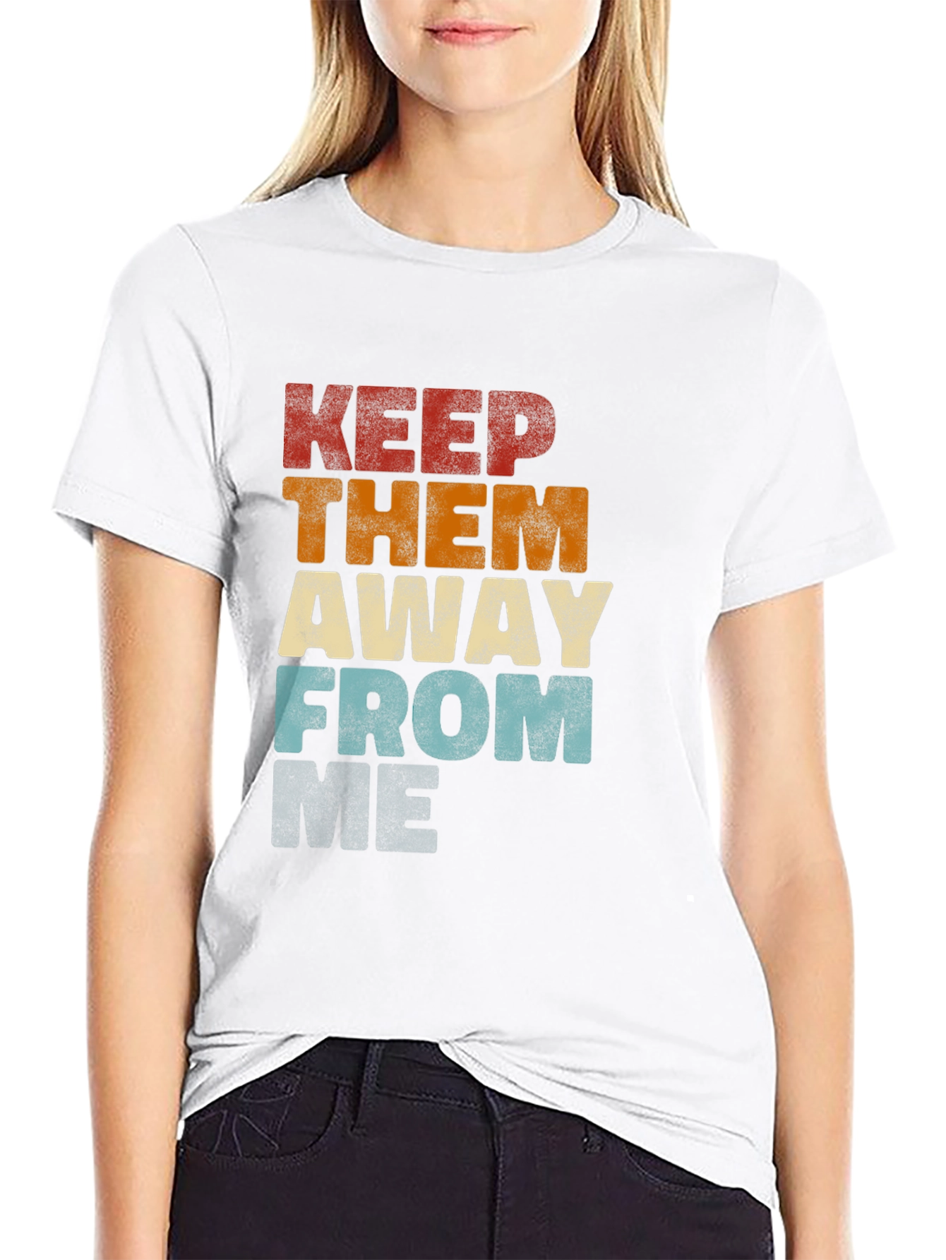 Retro Keep Them Away From Graphic T-Shirt