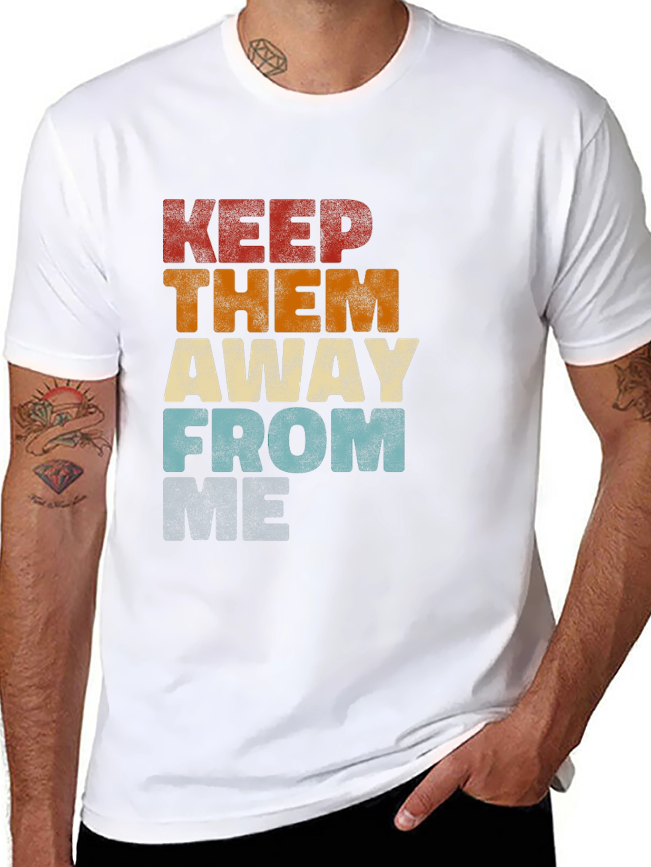 Retro Keep Them Away From Graphic T-Shirt
