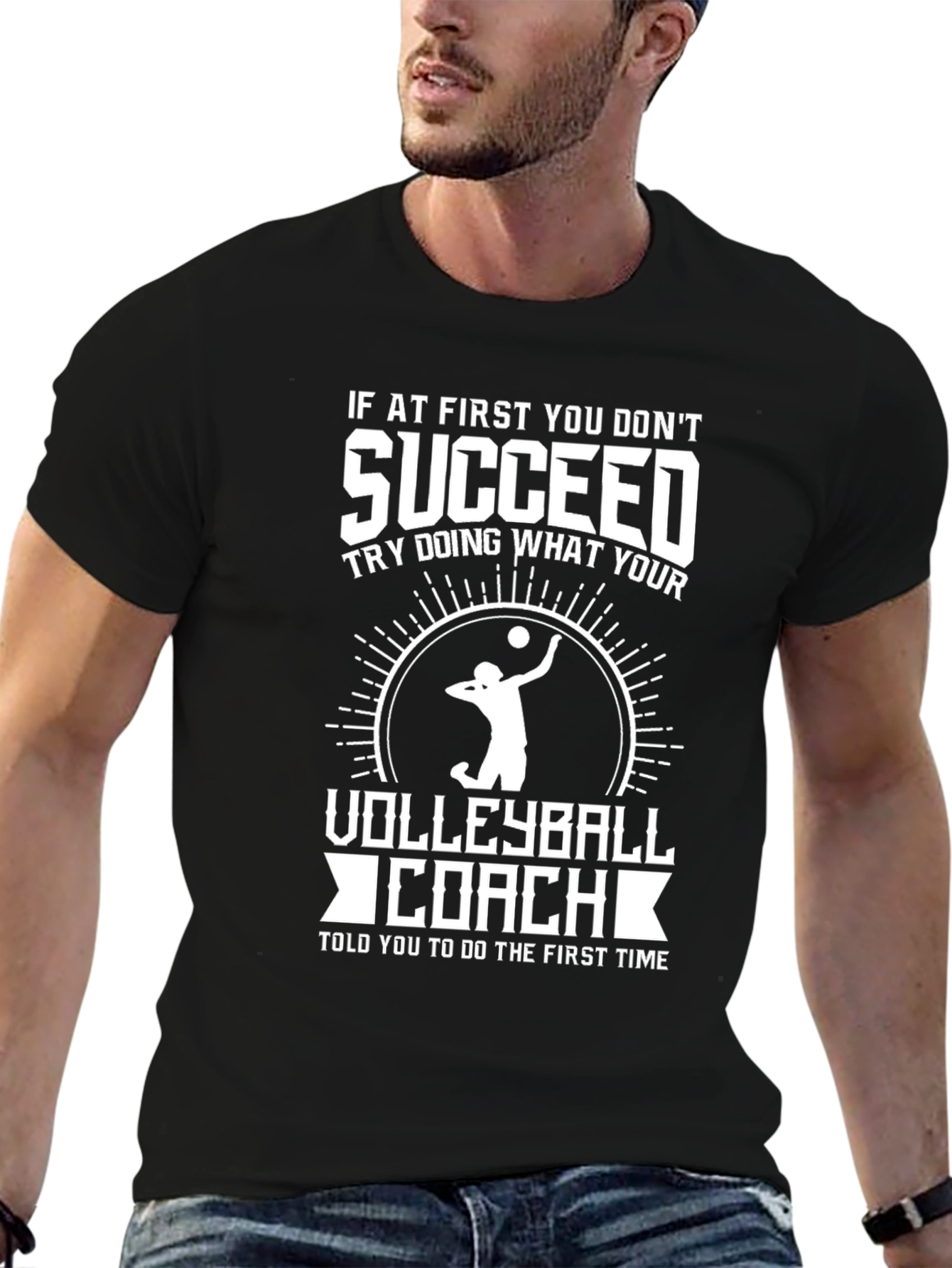 Volleyball Coach T-Shirt - Success Gift for Coaches