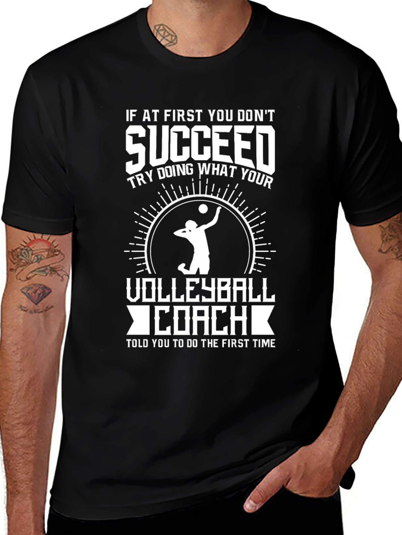Volleyball Coach T-Shirt - Success Gift for Coaches