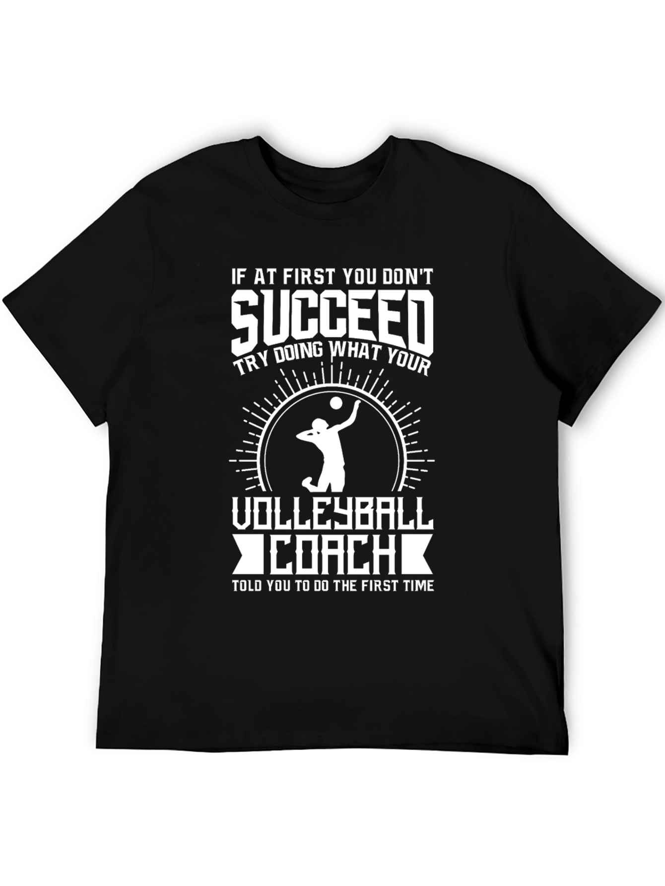 Volleyball Coach T-Shirt - Success Gift for Coaches