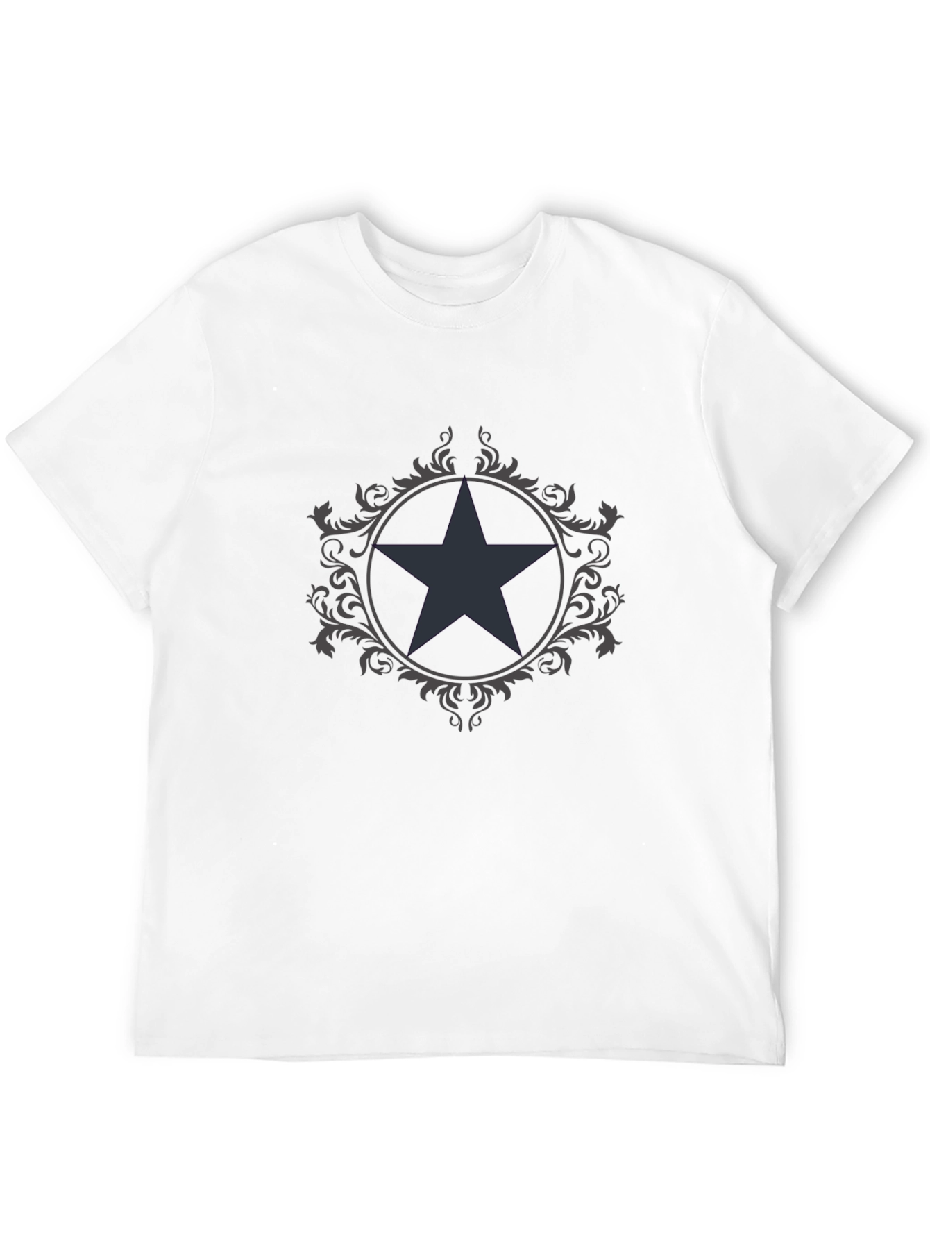Star Emblem Graphic Tee - Mens Black T-Shirt