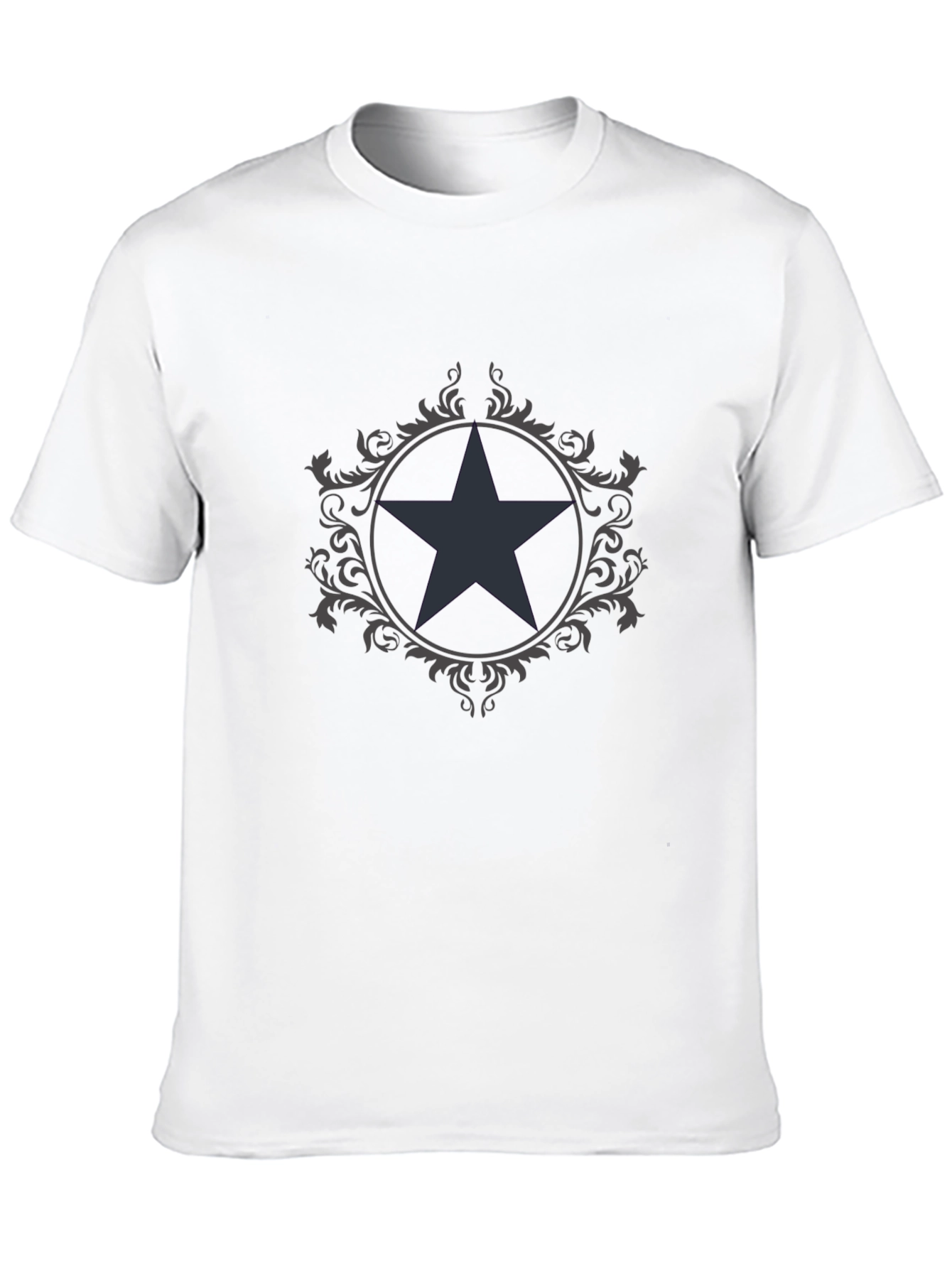 Star Emblem Graphic Tee - Mens Black T-Shirt