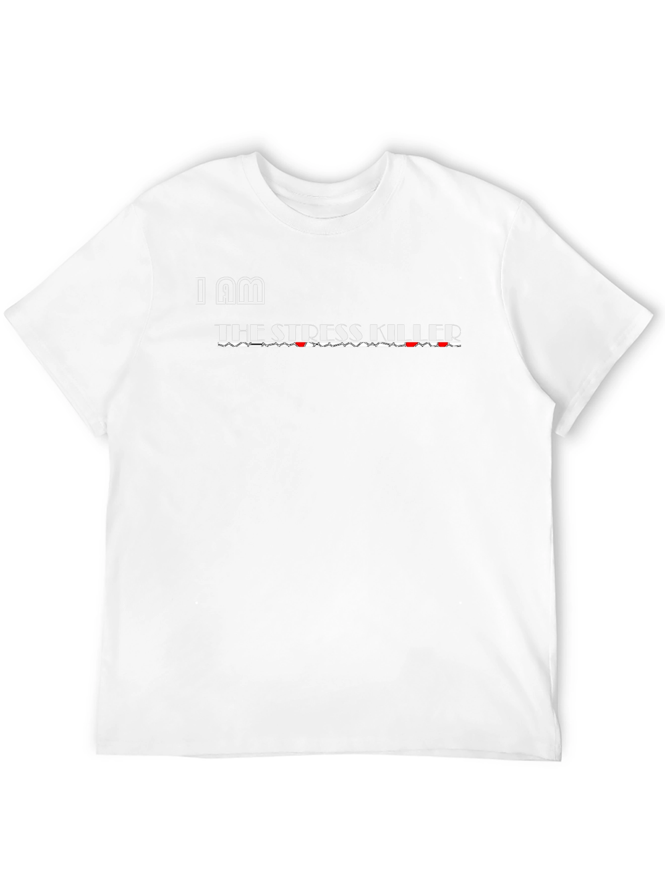 I AM THE STRESS KILLER Graphic Tee - Black