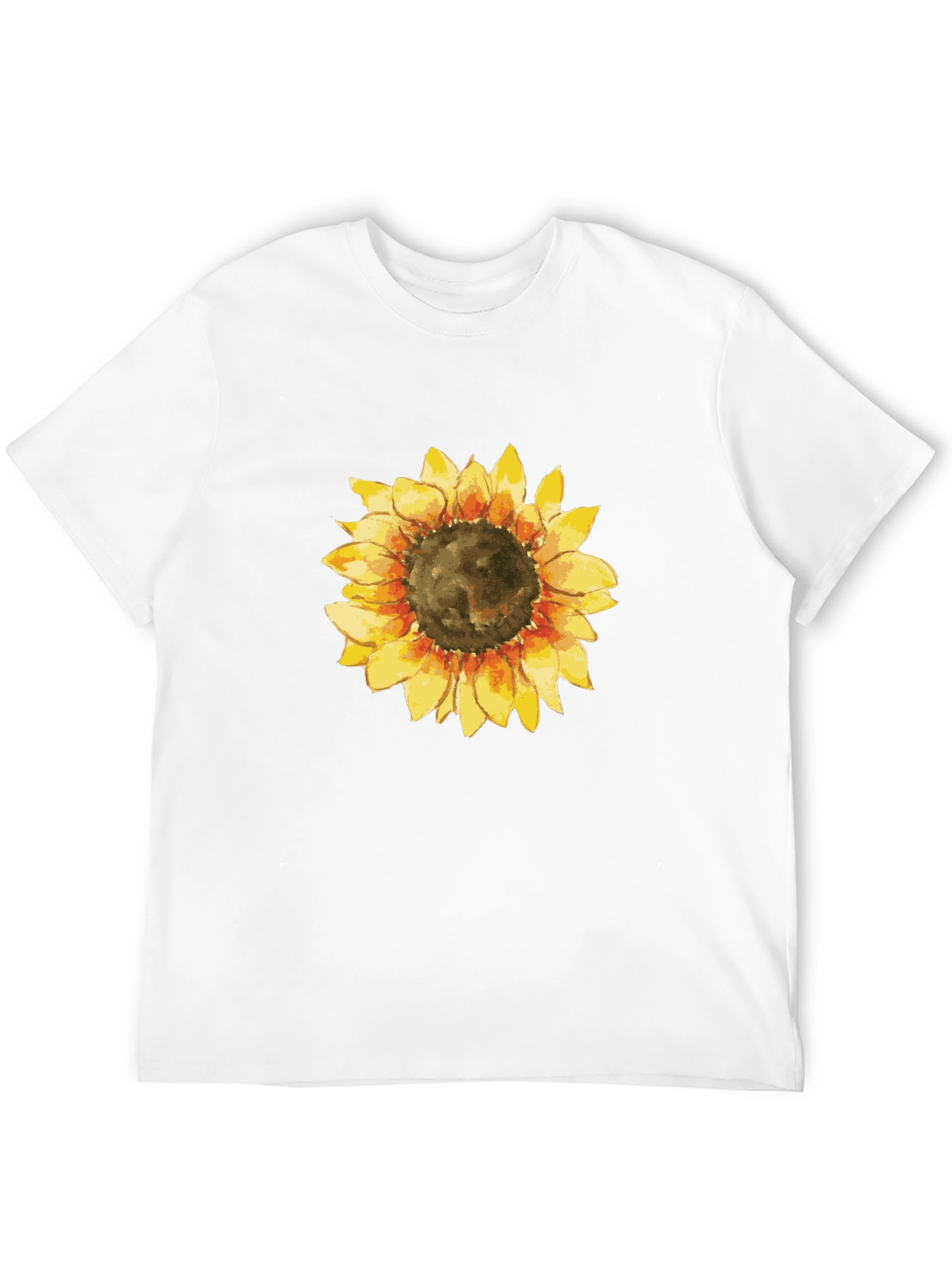 Sunflower Graphic Black T-Shirt for Men