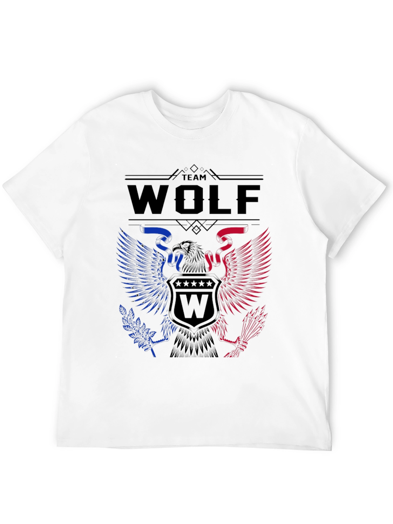 Team Wolf Eagle Graphic Print Tee