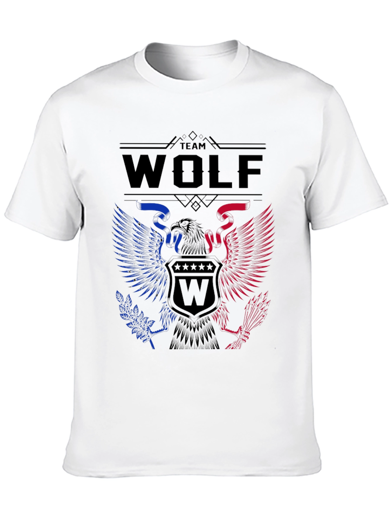 Team Wolf Eagle Graphic Print Tee