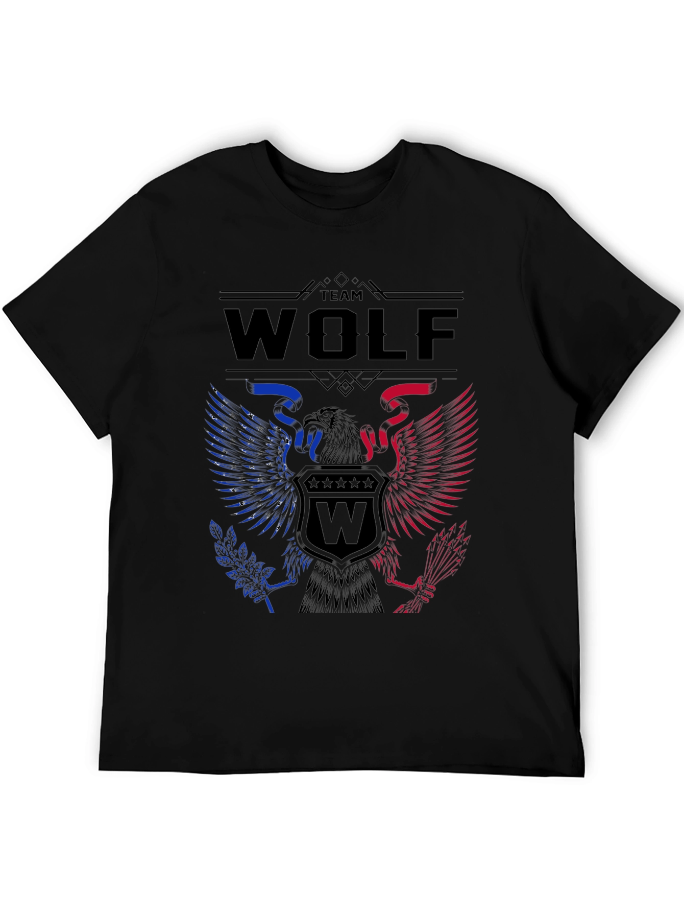 Team Wolf Eagle Graphic Print Tee