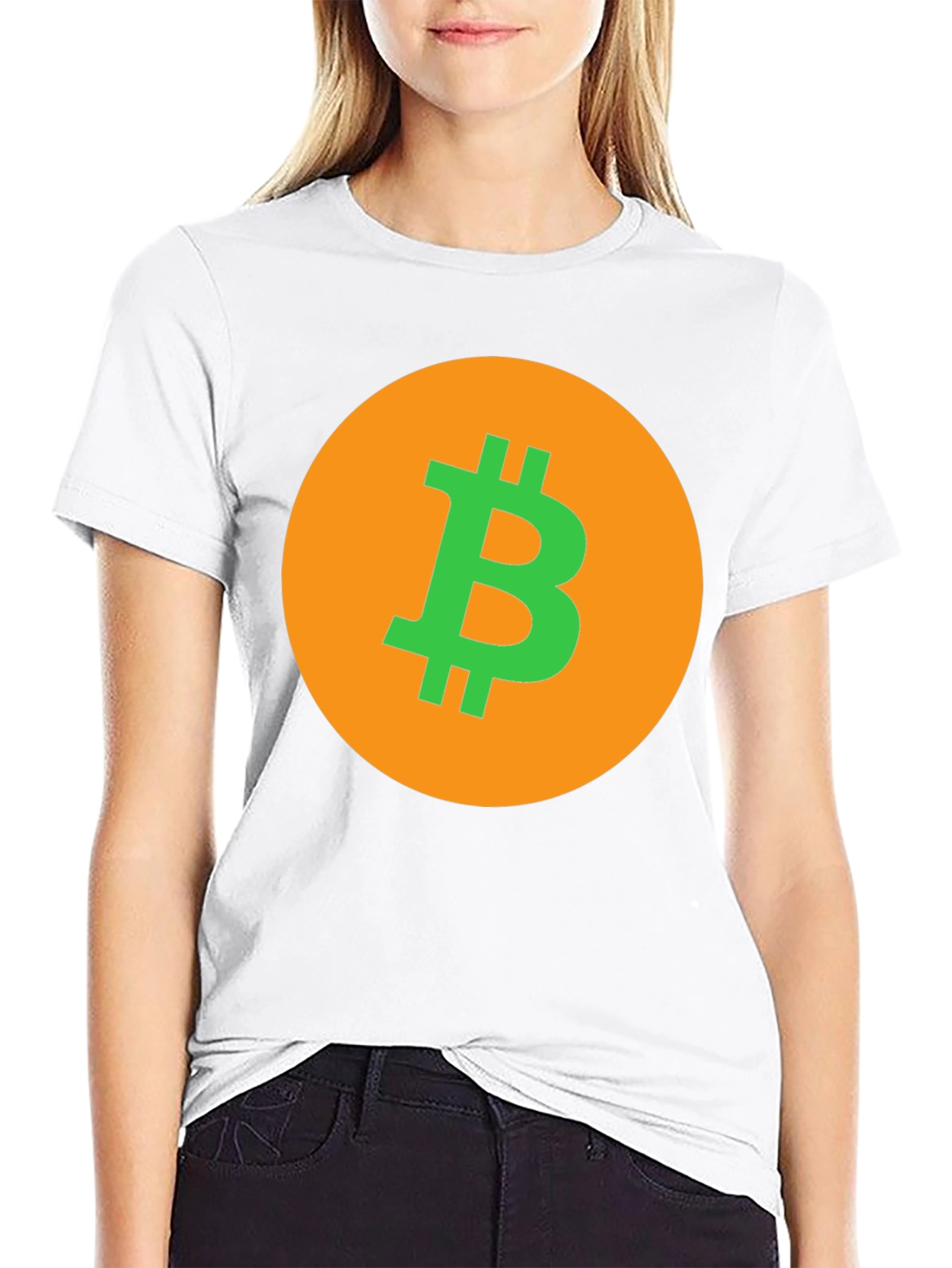 Bitcoin Logo Graphic Tee - Crypto Enthusiast Style