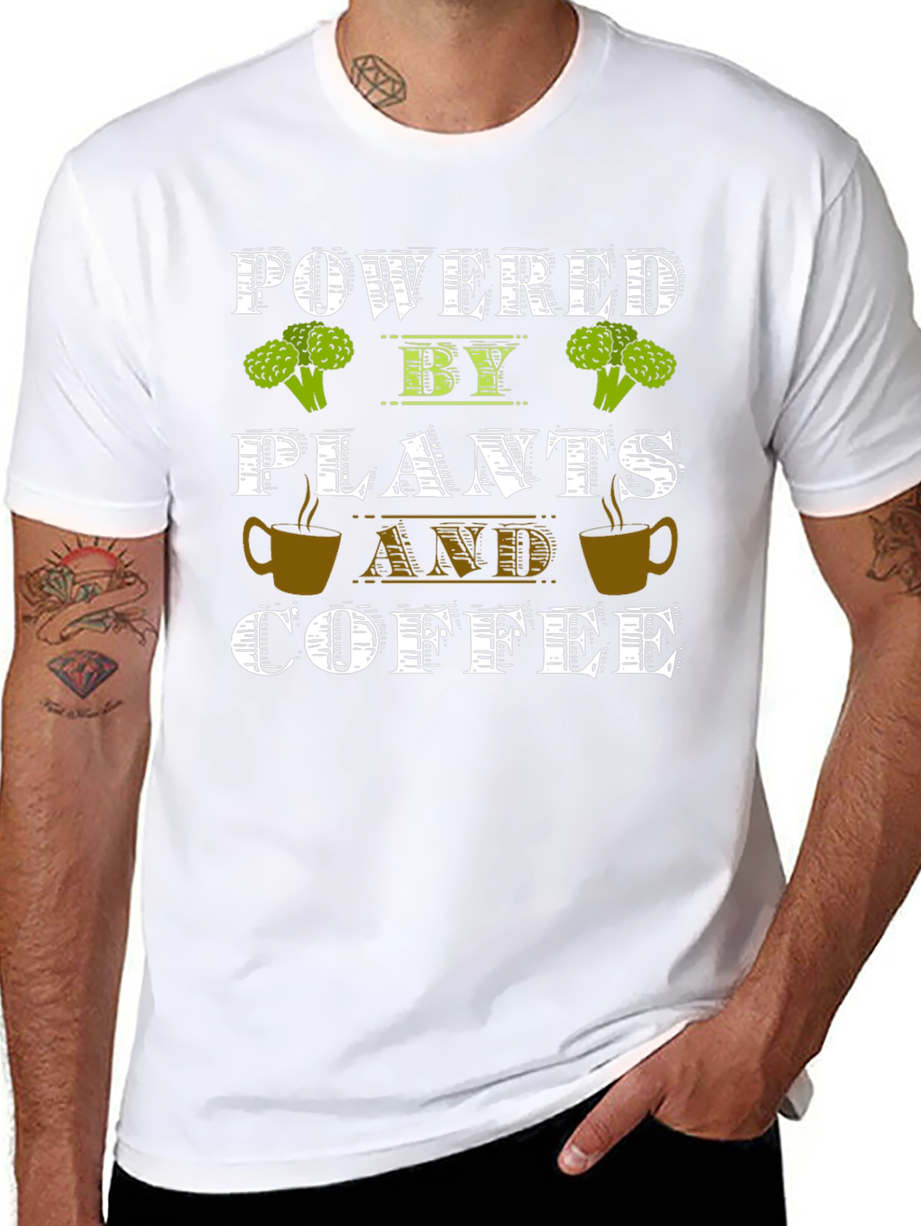 Powered by Plants and Coffee T-Shirt