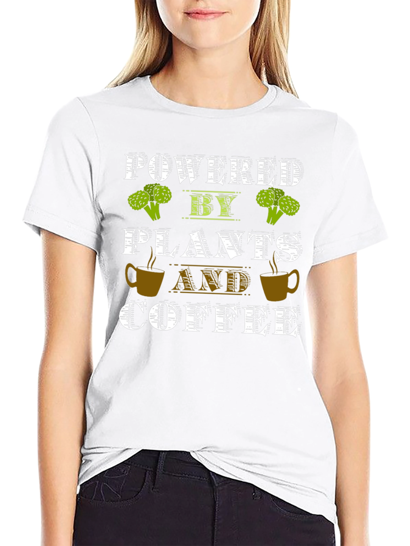 Powered by Plants and Coffee T-Shirt