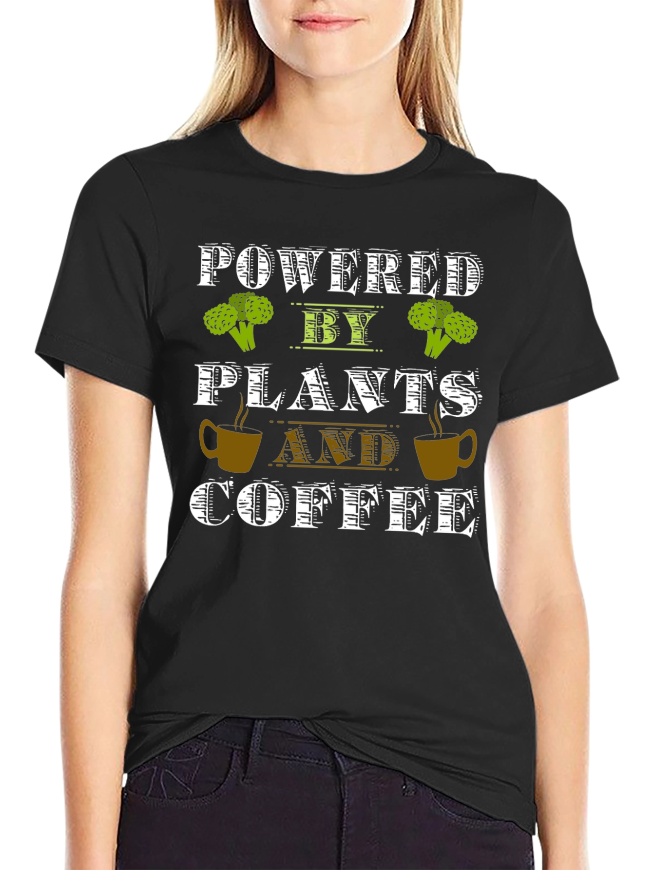Powered by Plants and Coffee T-Shirt