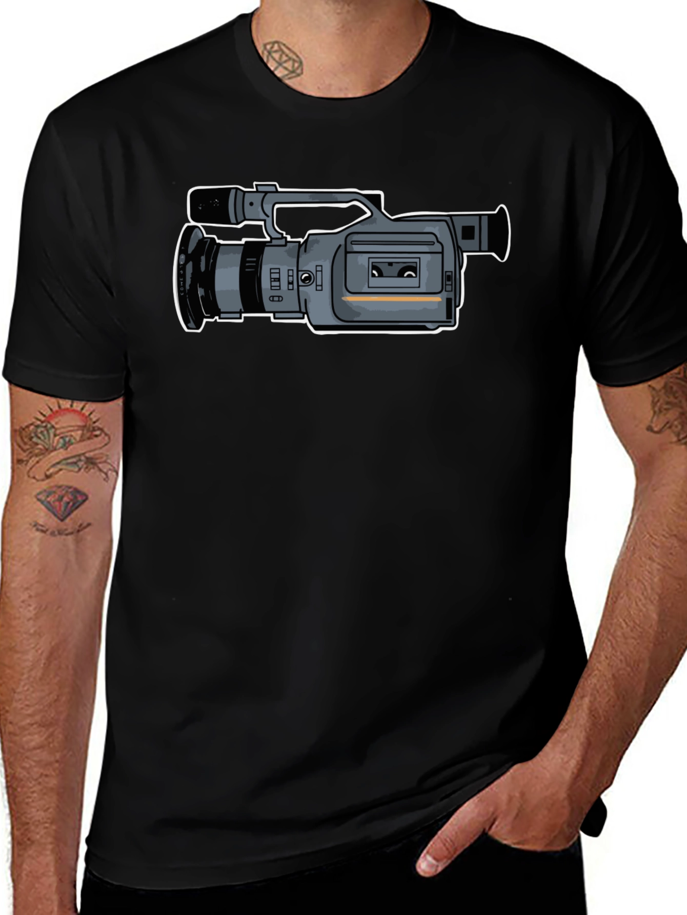 Retro Camera Graphic T-Shirt