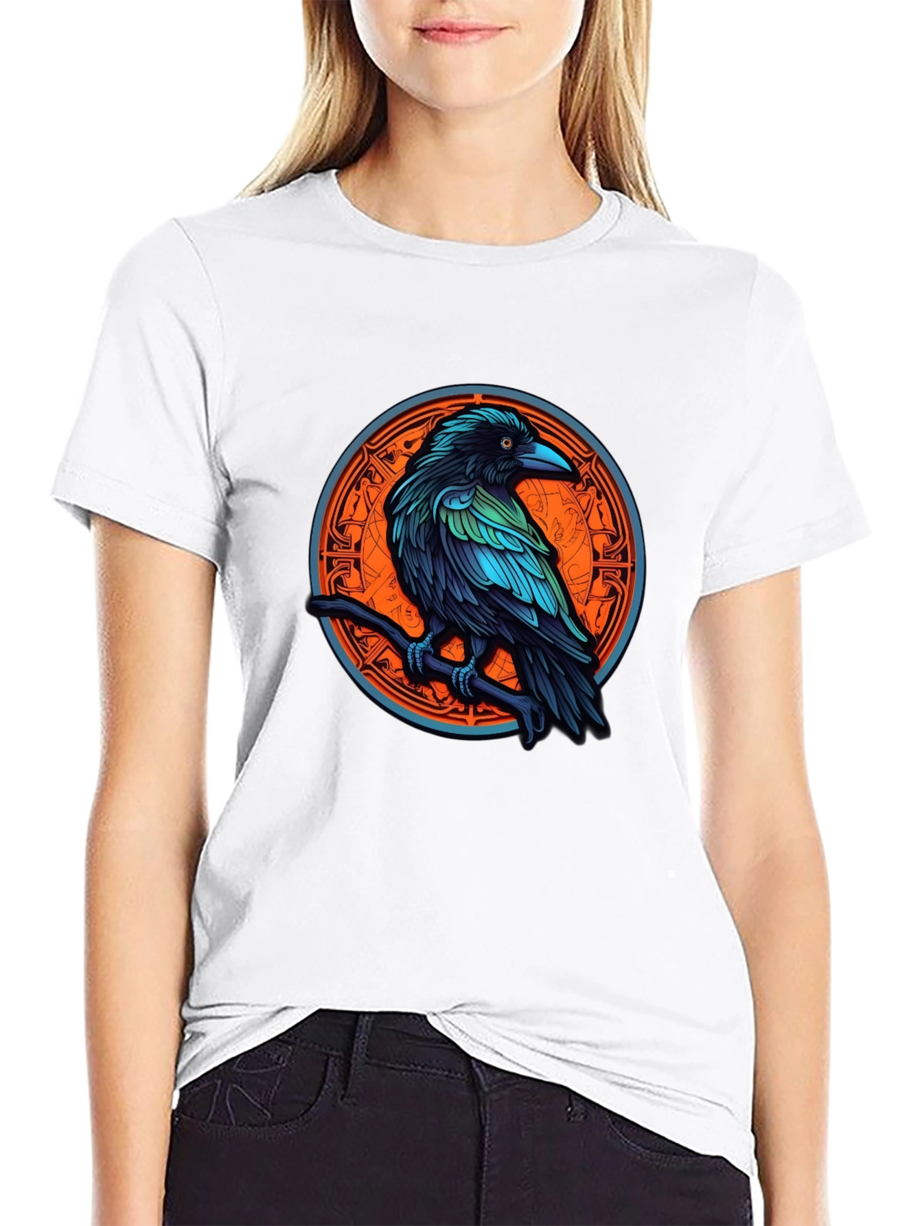 Raven Graphic Tee - Mystic Bird T-Shirt