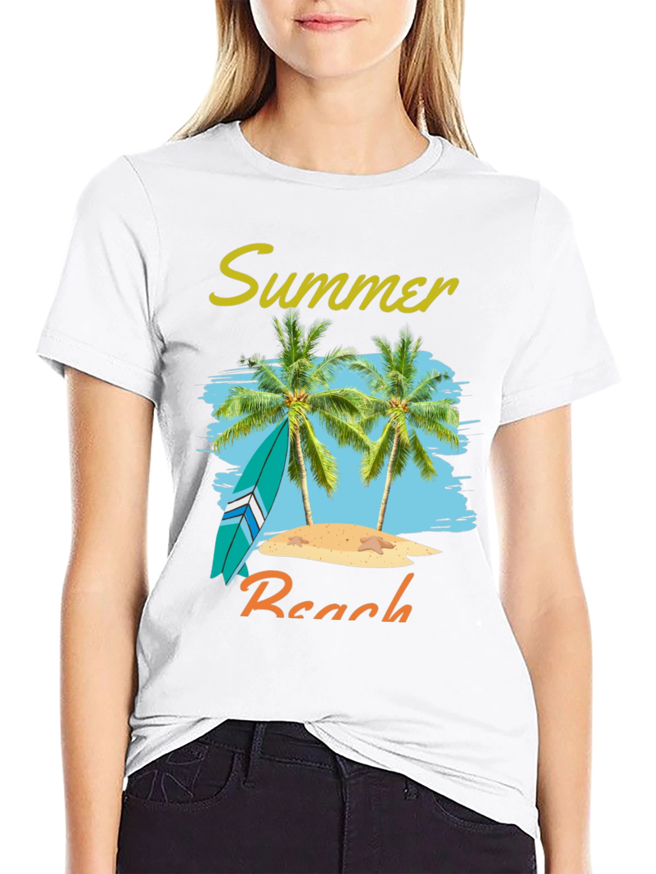 Summer Beach Graphic Tee