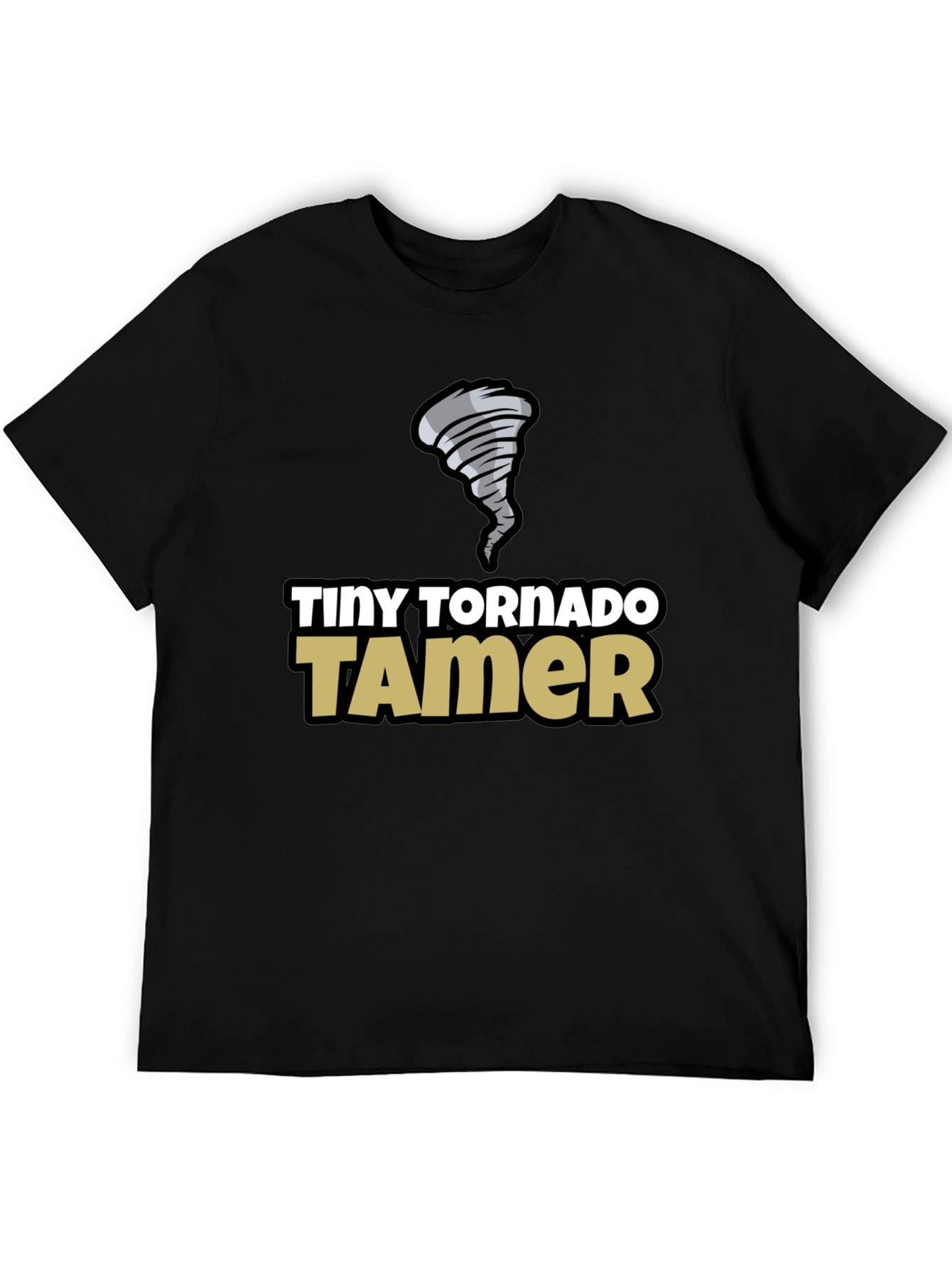 Tiny Tornado Tamer Black T-Shirt
