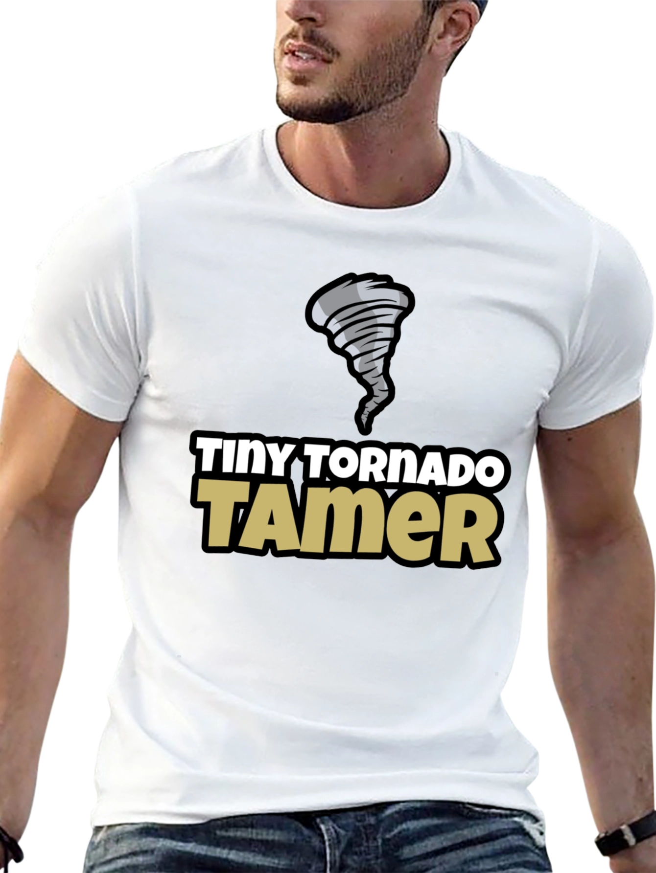Tiny Tornado Tamer Black T-Shirt