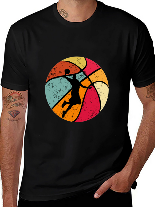 Retro Basketball Dunk T-Shirt