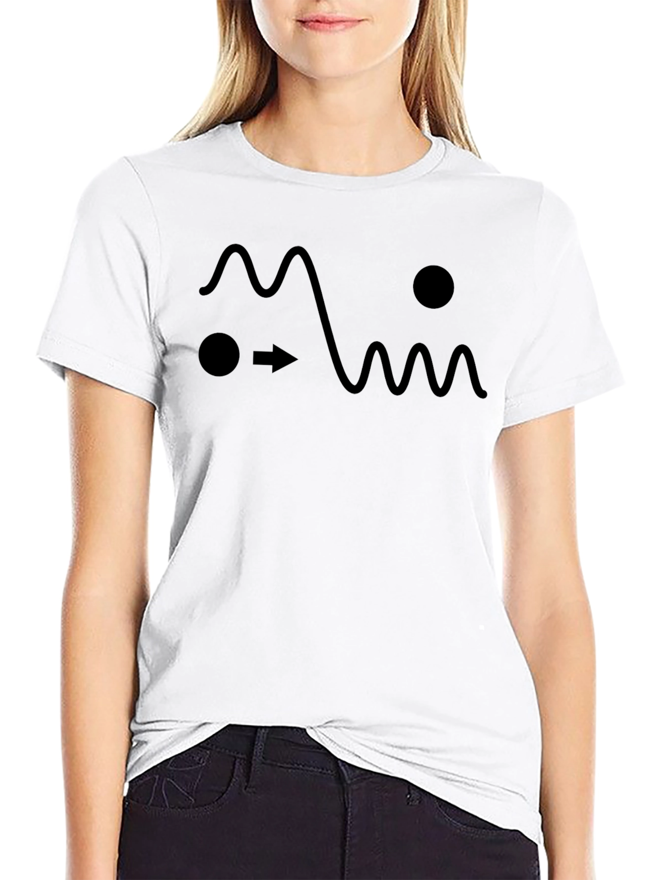 Abstract Black Graphic Tee