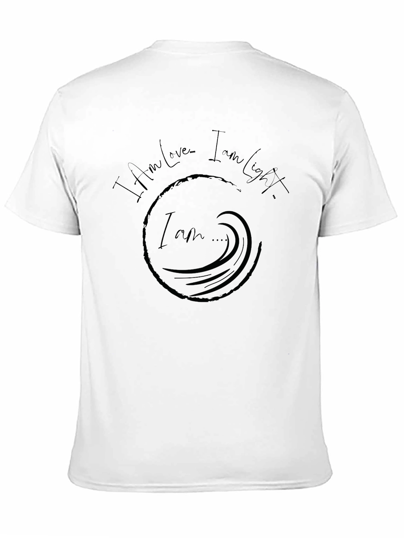I Am Loved I Am Light Black Graphic T-Shirt