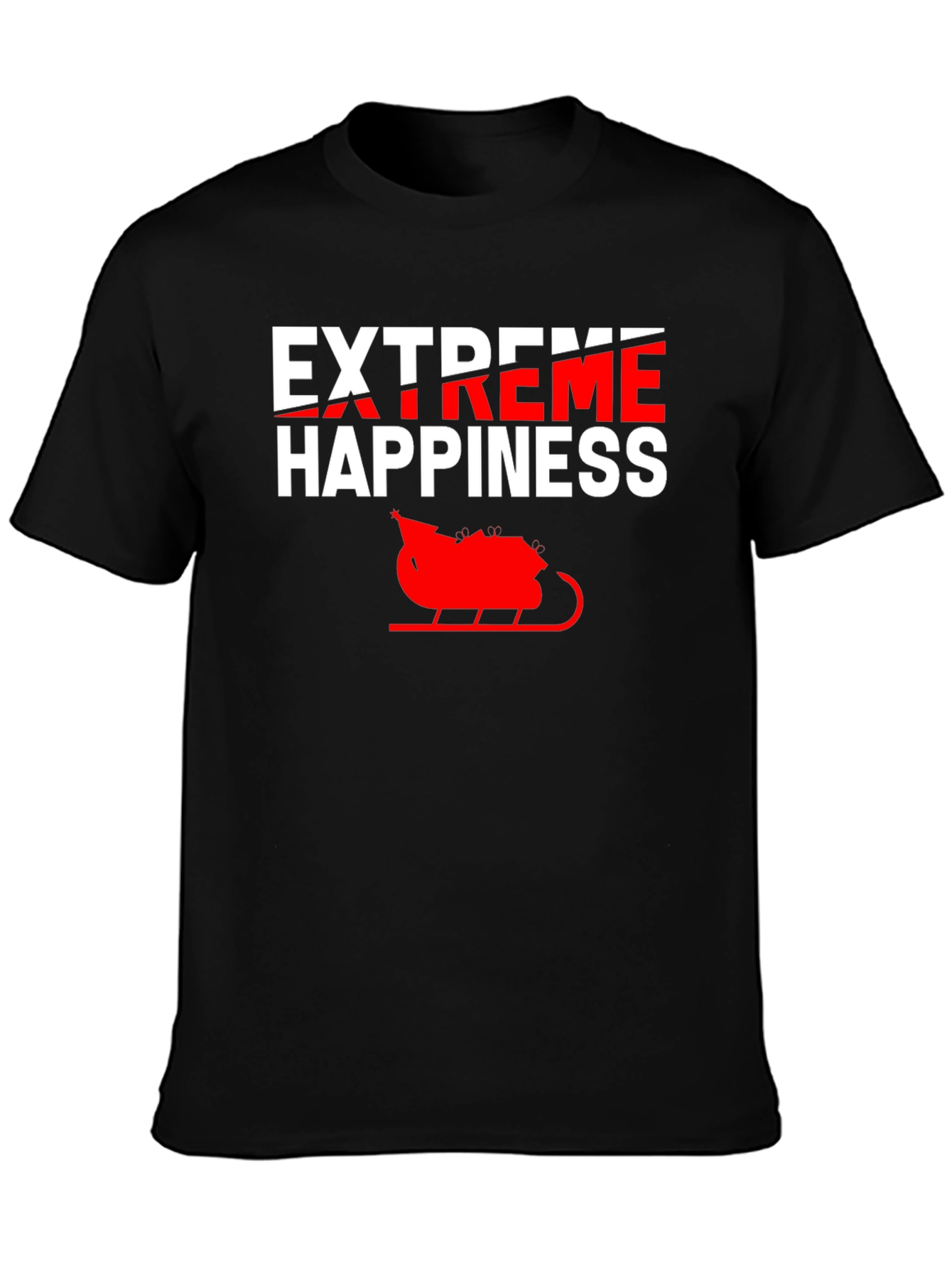 Extreme Happiness Christmas Sleigh T-Shirt