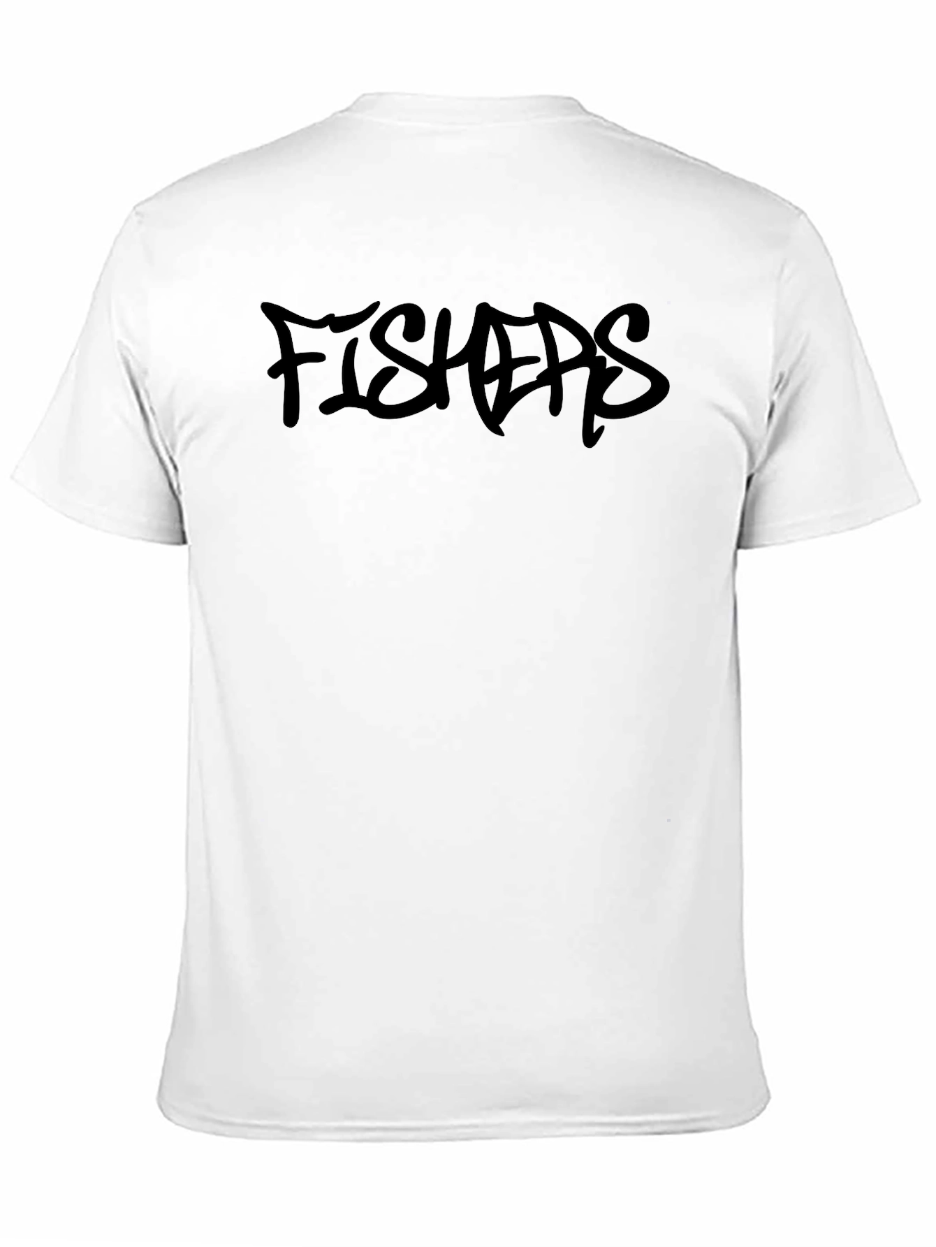 Mens Black Fishers Graphic Tee Shirt