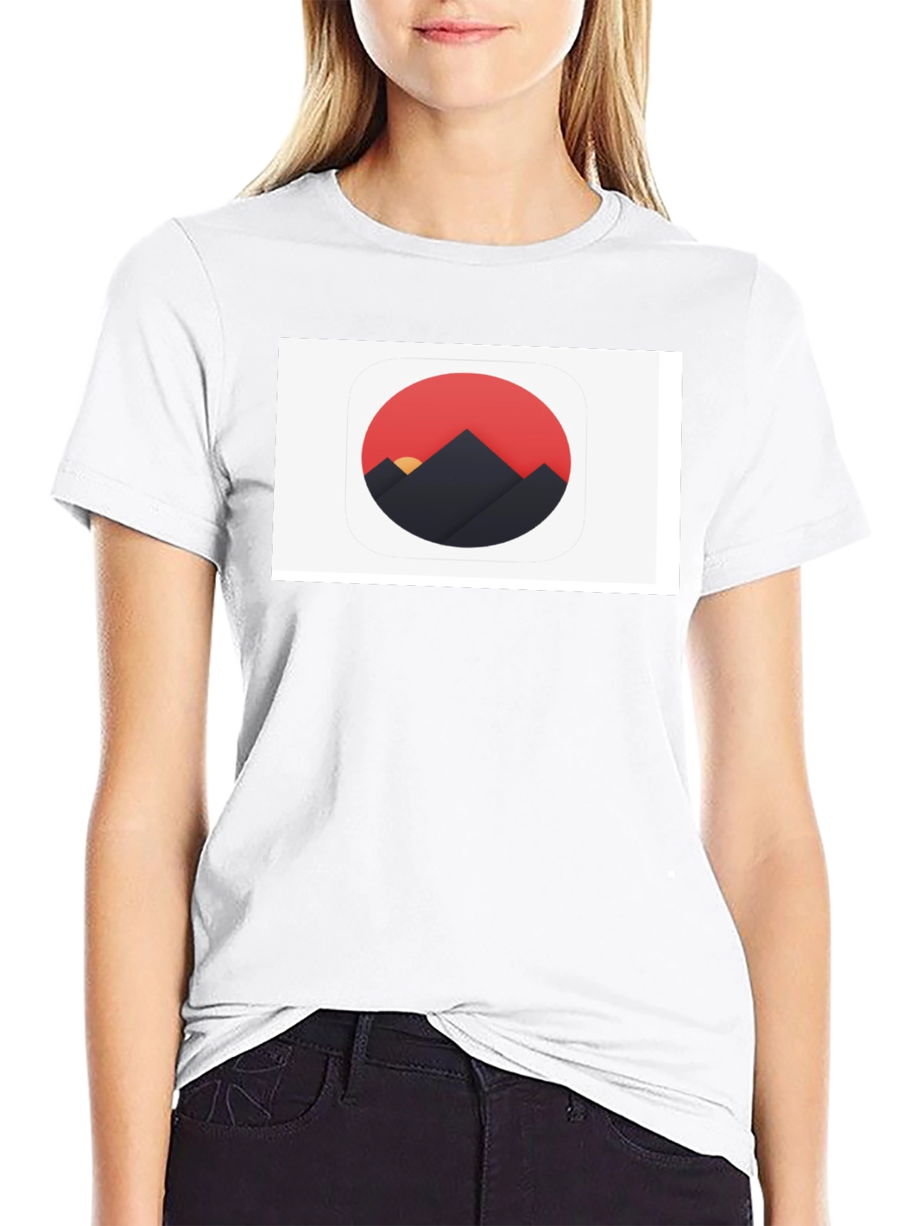 Mountains Graphic Black T-Shirt - Stylish Nature Design
