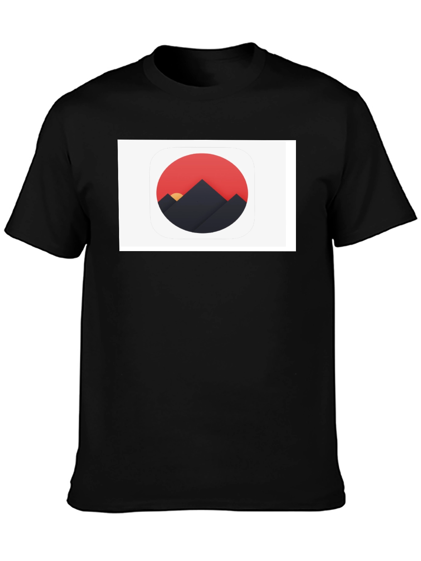 Mountains Graphic Black T-Shirt - Stylish Nature Design