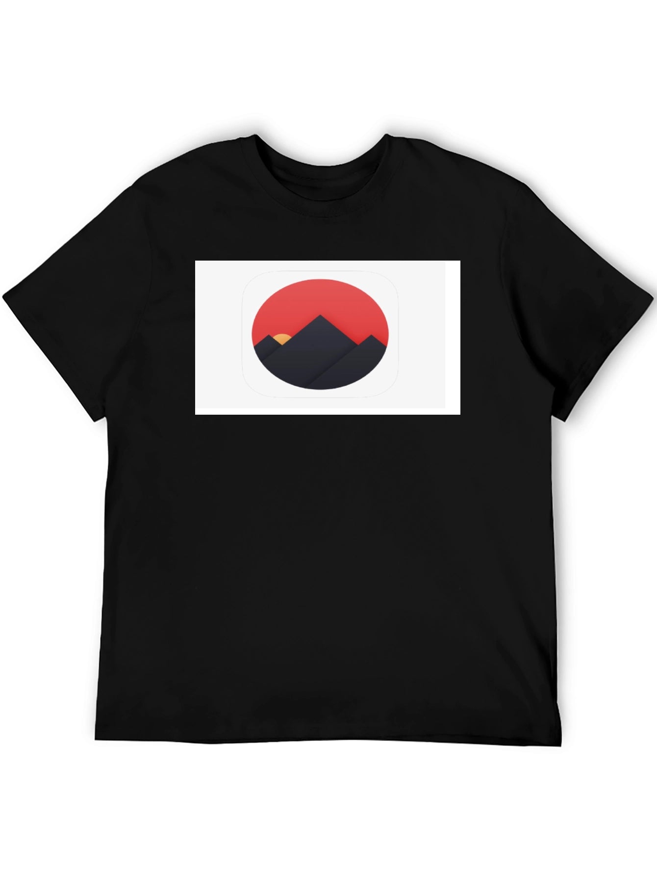Mountains Graphic Black T-Shirt - Stylish Nature Design