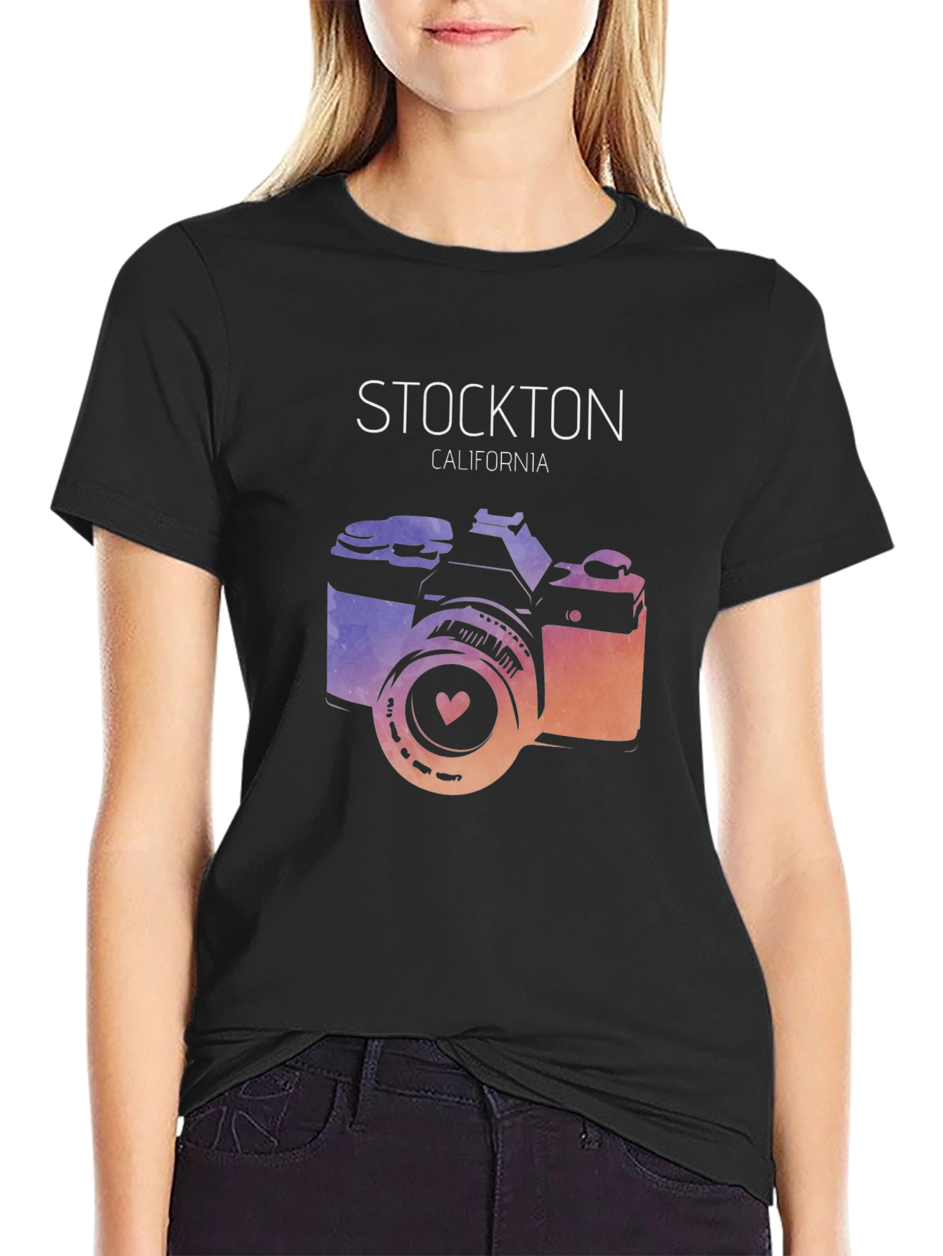 Stockton California Camera Graphic Tee