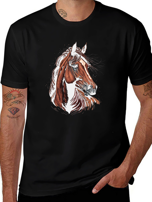 Horse Graphic Black T-Shirt