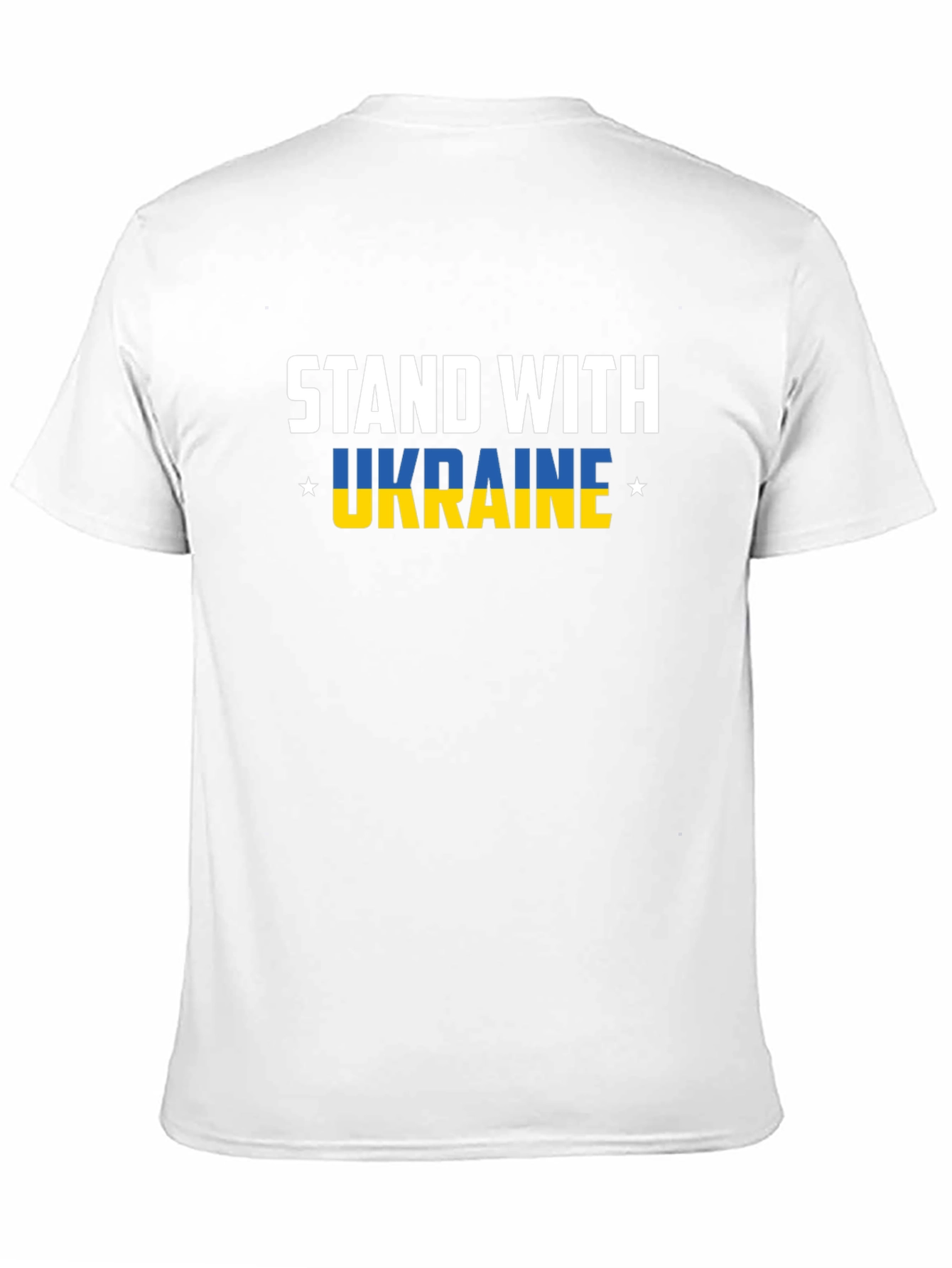 Stand With Ukraine Graphic Tee - Black Cotton T-Shirt
