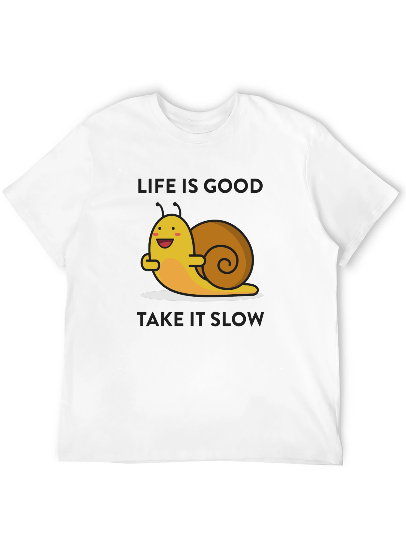 Life is Good Snail Graphic T-Shirt - Relaxed Fit