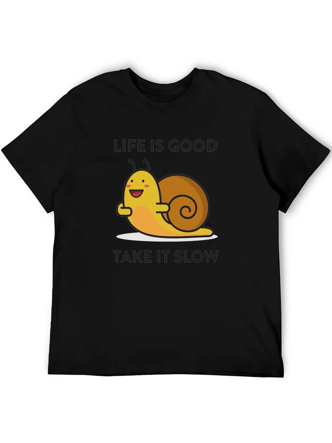 Life is Good Snail Graphic T-Shirt - Relaxed Fit