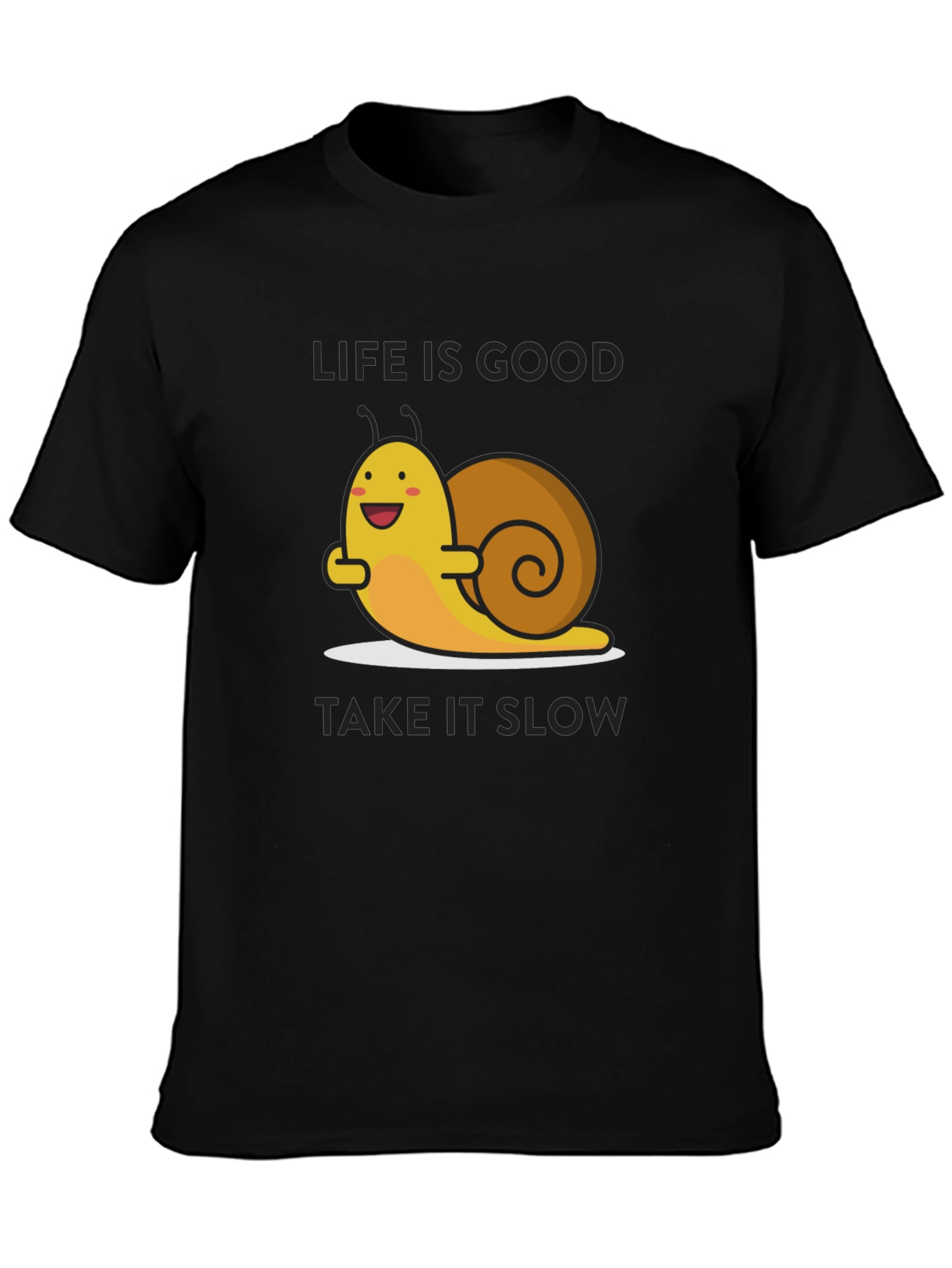 Life is Good Snail Graphic T-Shirt - Relaxed Fit