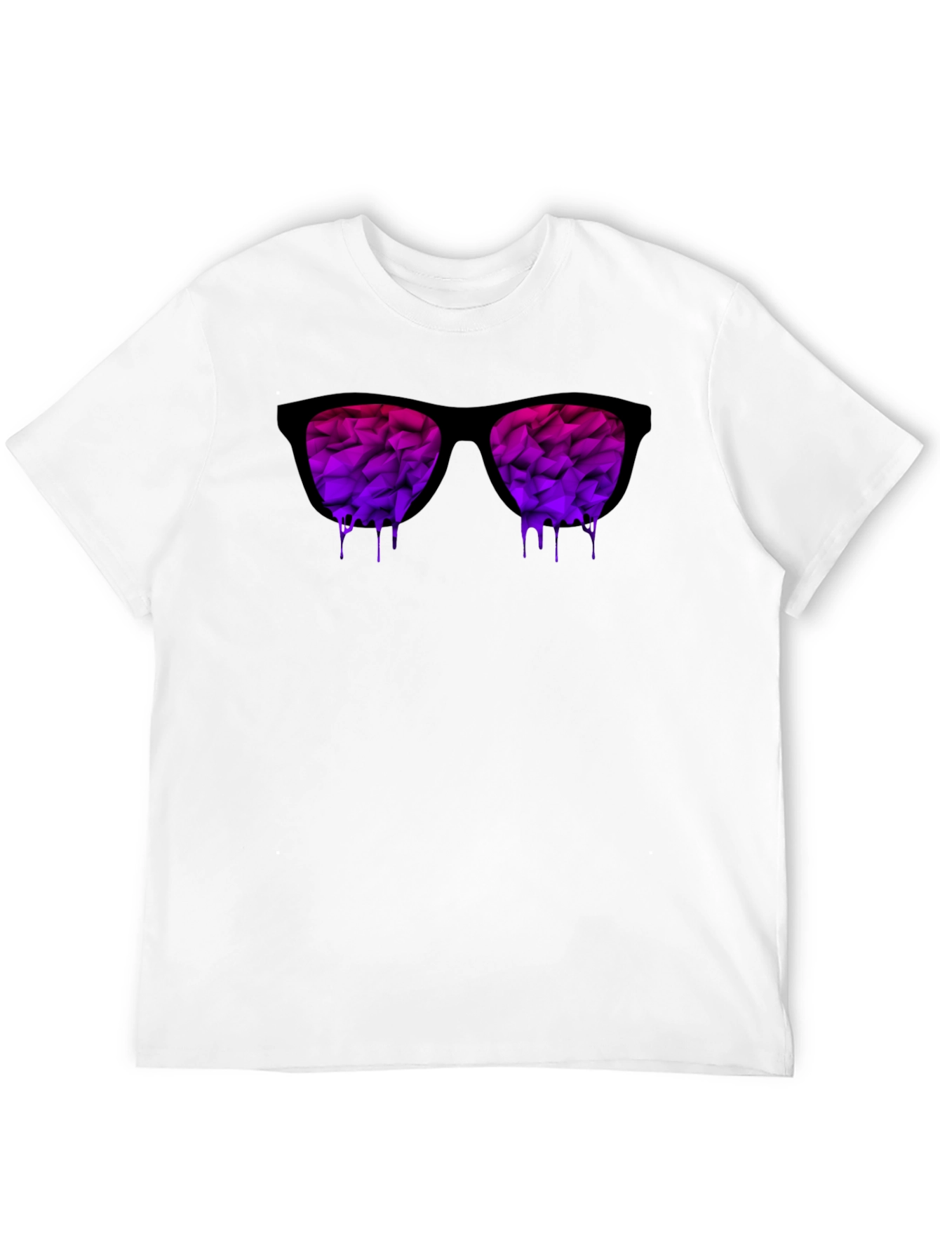 Mens Dripping Sunglasses Graphic T-Shirt