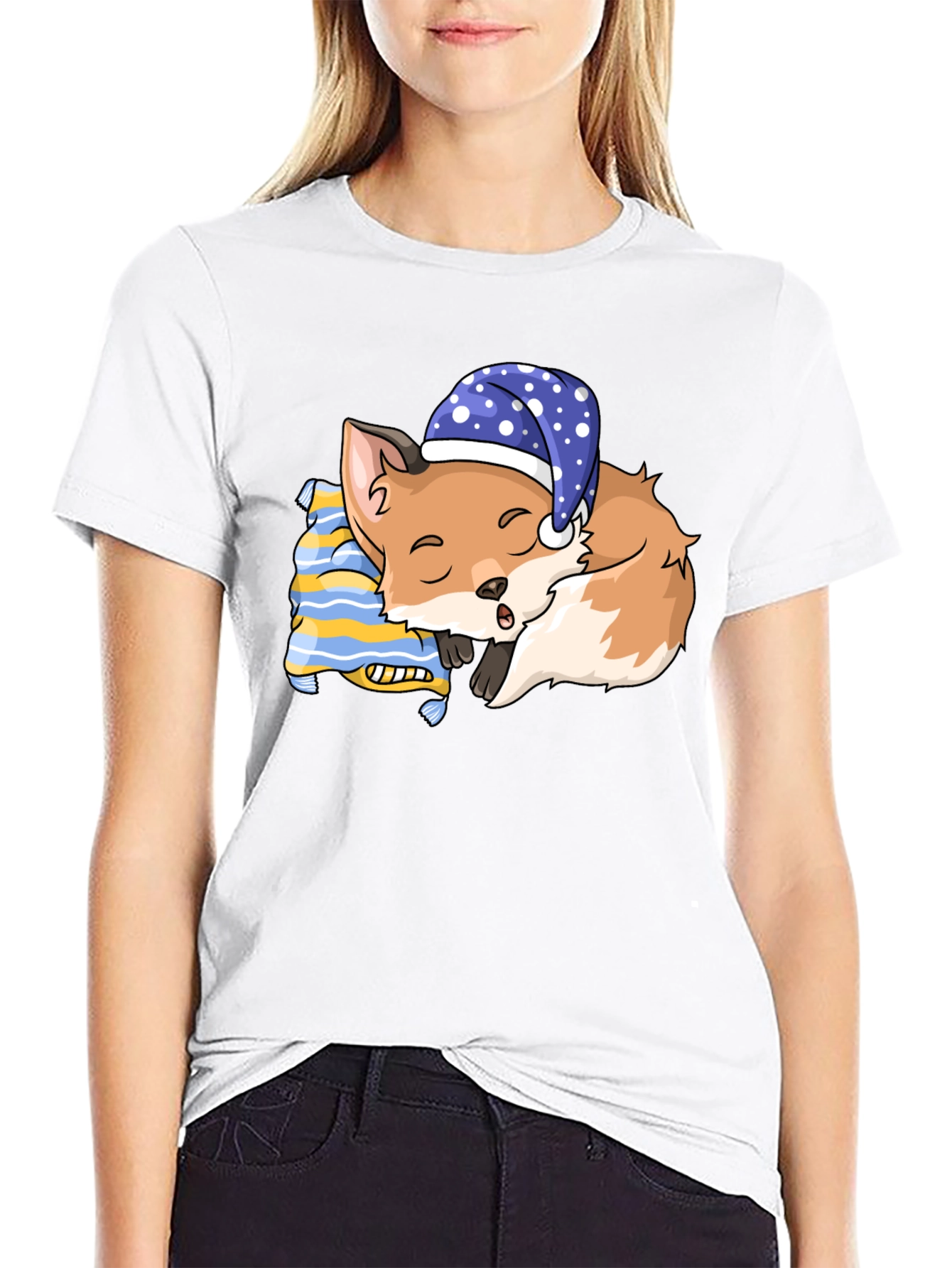 Sleeping Fox T-Shirt: Dreamy Comfort