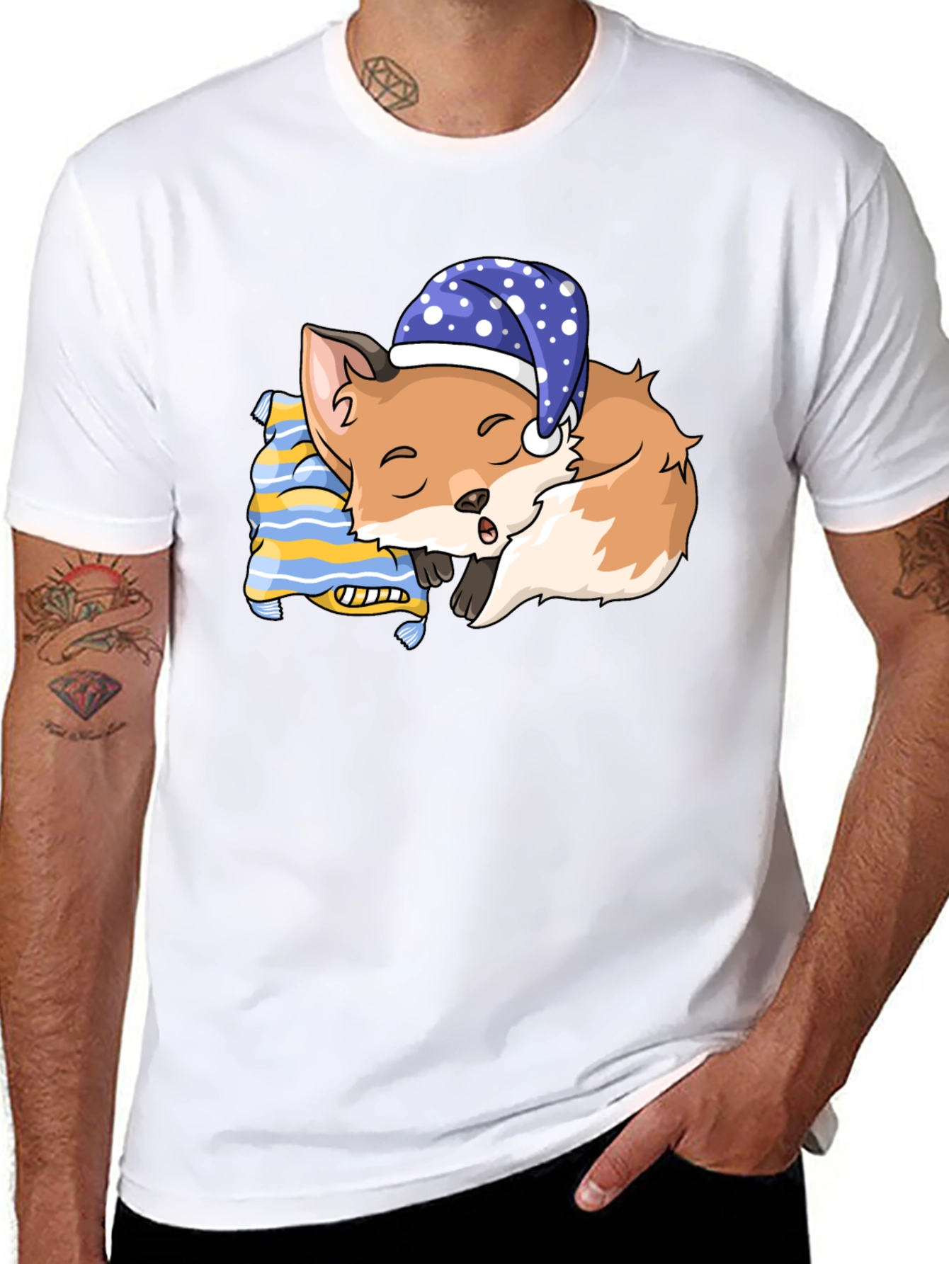 Sleeping Fox T-Shirt: Dreamy Comfort