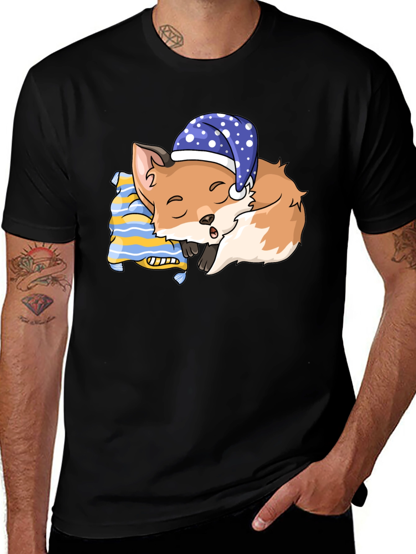 Sleeping Fox T-Shirt: Dreamy Comfort