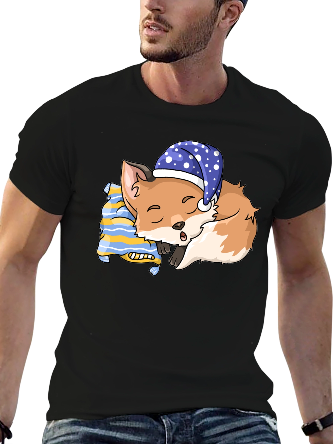 Sleeping Fox T-Shirt: Dreamy Comfort