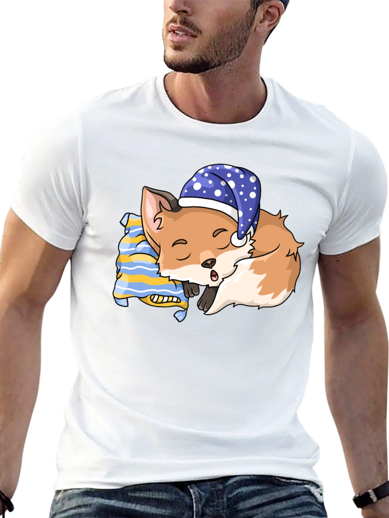 Sleeping Fox T-Shirt: Dreamy Comfort