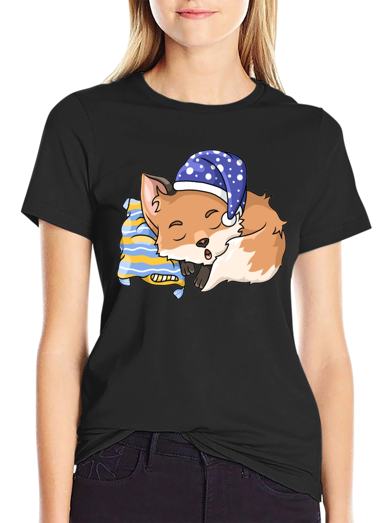 Sleeping Fox T-Shirt: Dreamy Comfort