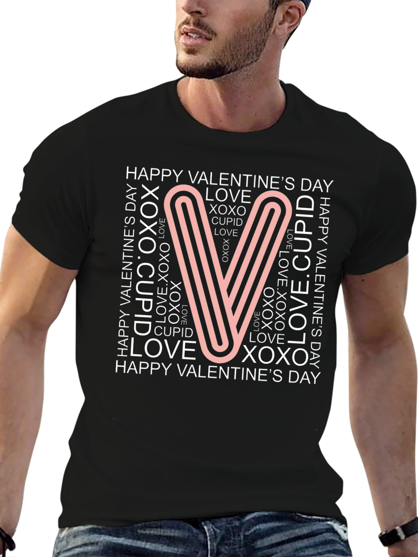 Valentines Day Graphic Tee - Love & Cupid Design