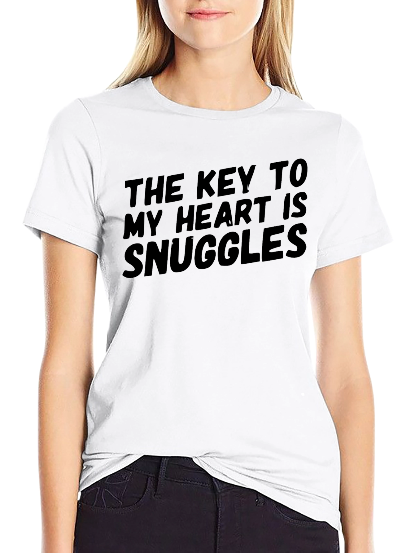Snuggles Graphic Tee - Black